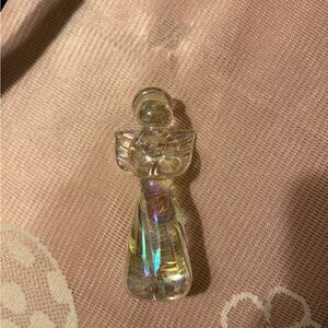 Vintage Iridescent Glass Angel Figurine